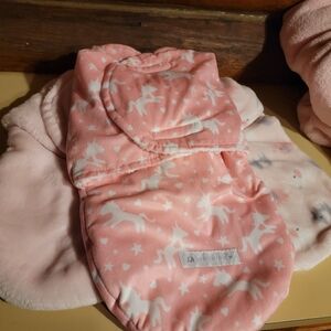 Newborn, 3 bundle of thick cozy swaddles! Petite L'amour & more